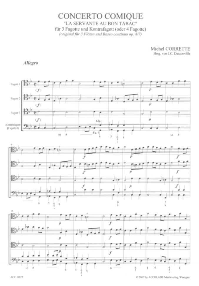 Other Cover Image Concerto comique op. 8,7 