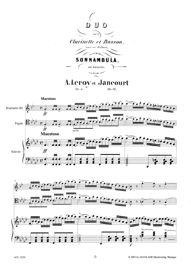 Other Cover Image Duo über "La Sonnambula" von Bellini 
