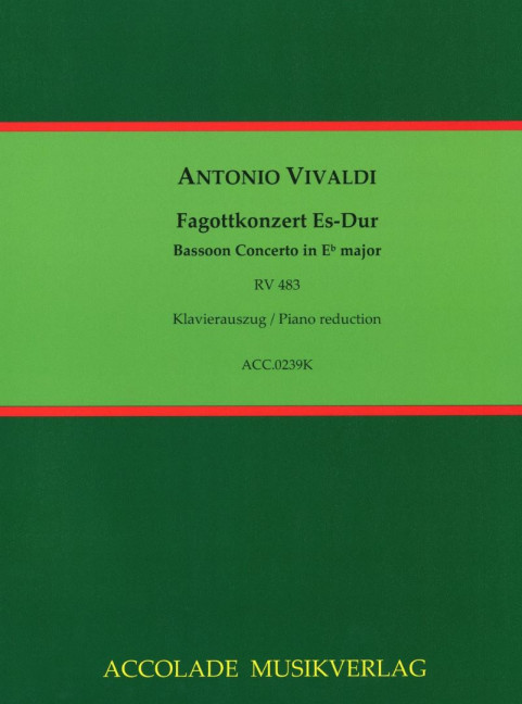 Front Cover Image Fagottkonzert Es-Dur RV 483 / F:VIII,27 / PV 433 