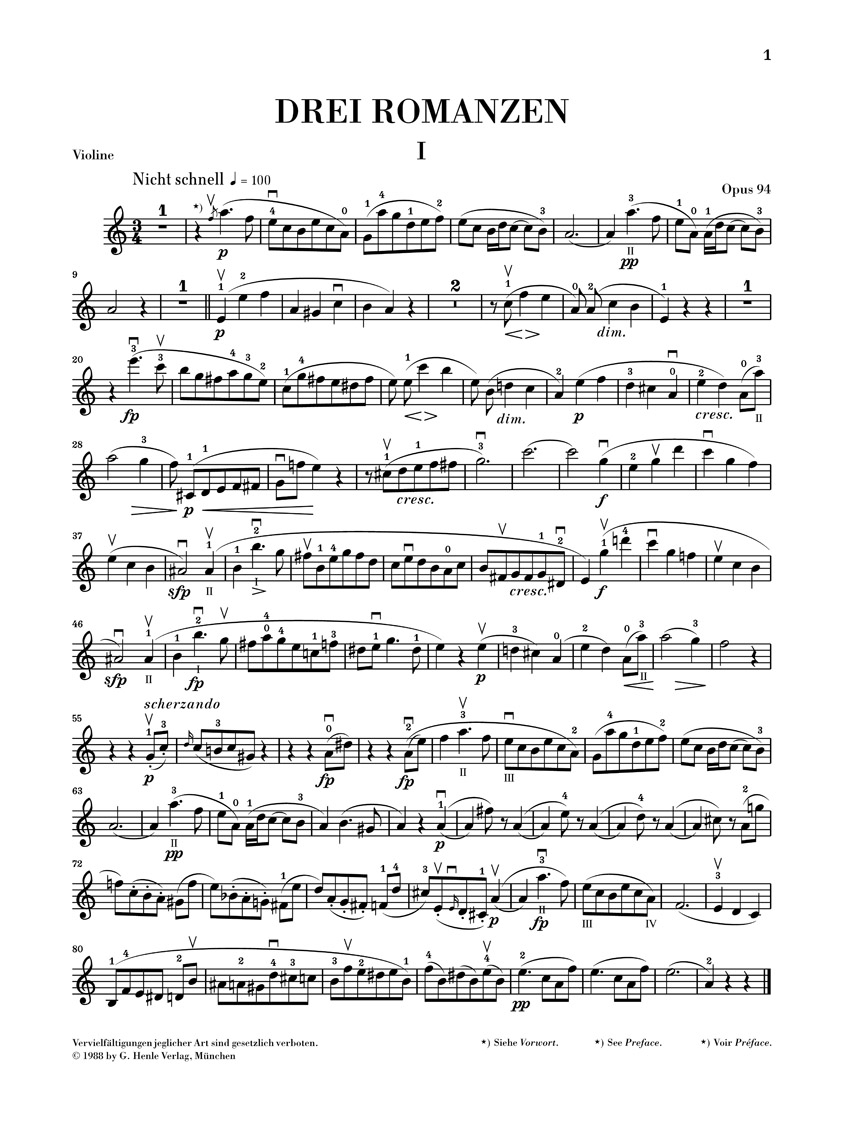 Other Cover Image Drei Romanzen für Oboe und Klavier op. 94