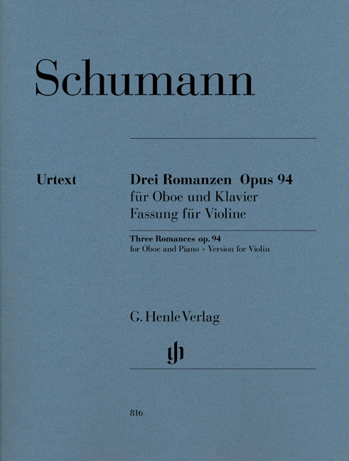 Front Cover Image Drei Romanzen für Oboe und Klavier op. 94