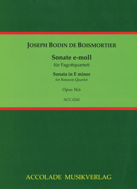Front Cover Image Sonate e-Moll op. 34,6 