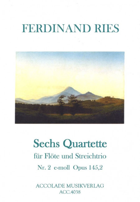 Front Cover Image Sechs Quartette für Flöte und Streichtrio op.145,2 