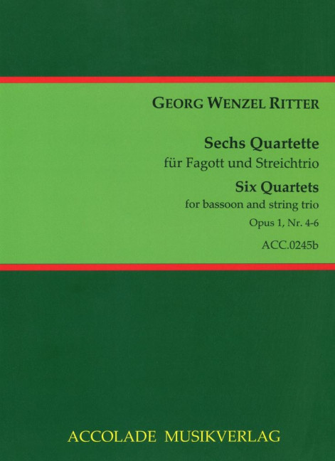 Front Cover Image Sechs Quartette Vol. 2 op. 1, 4-6 Band 2