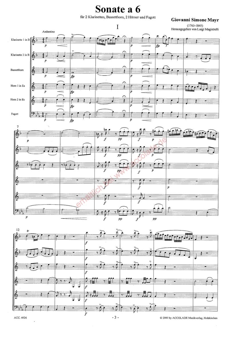 Other Cover Image Sonate à 6 