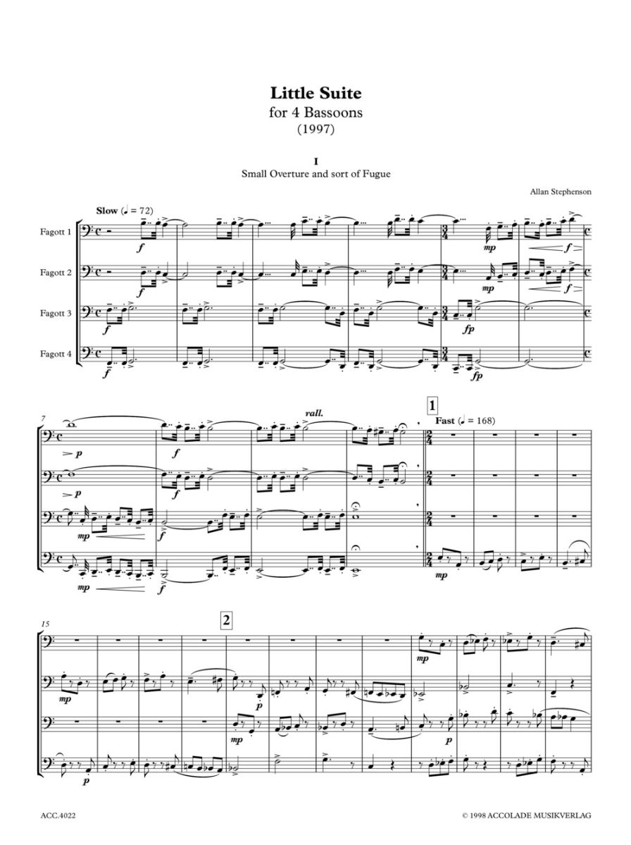 Other Cover Image Little Suite for Young Bassoons 