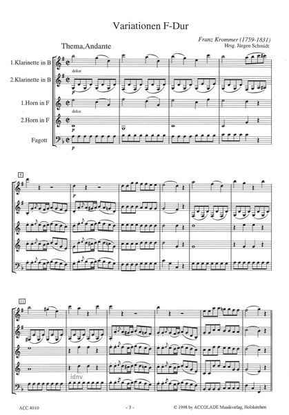 Other Cover Image Variationen F-Dur 