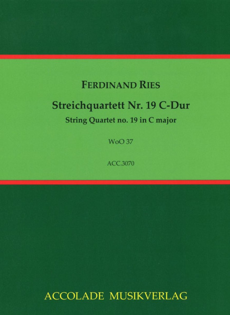 Front Cover Image Streichquartett Nr. 19 C-Dur WoO 37 
