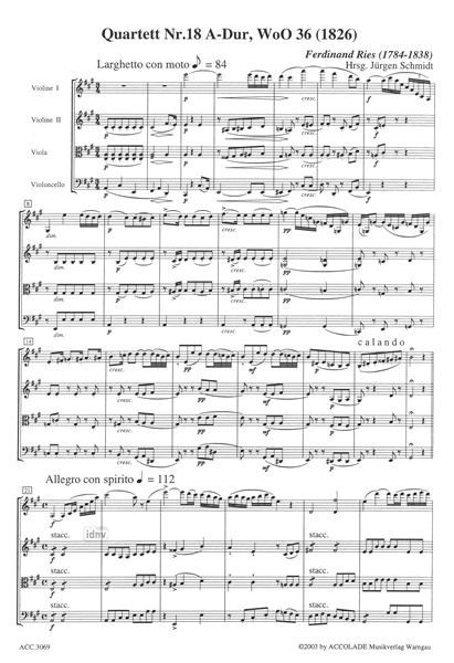 Other Cover Image Streichquartett Nr. 18 A-Dur WoO 36 