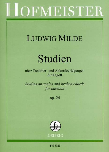 Front Cover Image Studien über Tonleiter- und Akkordzerlegungen für Fagott op. 24