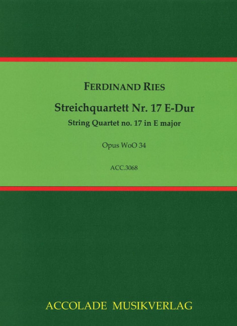 Front Cover Image Streichquartett Nr. 17 E-Dur WoO 34 