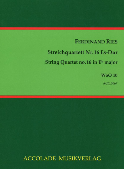Front Cover Image Streichquartett Nr. 16 Es-Dur WoO 10 