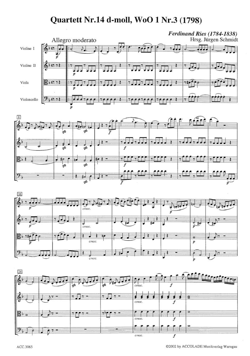 Other Cover Image Streichquartett Nr. 14 d-moll WoO 1 