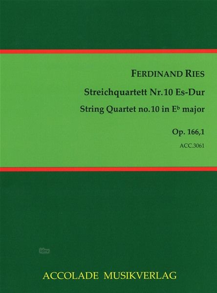 Front Cover Image Streichquartett Nr. 10 Es-Dur op. 166,1 