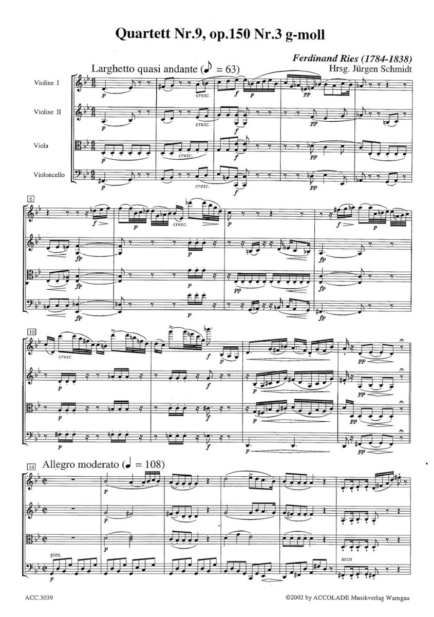 Other Cover Image Streichquartett Nr. 9 g-moll op. 150,3 