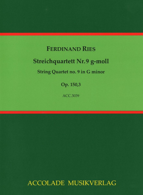 Front Cover Image Streichquartett Nr. 9 g-moll op. 150,3 