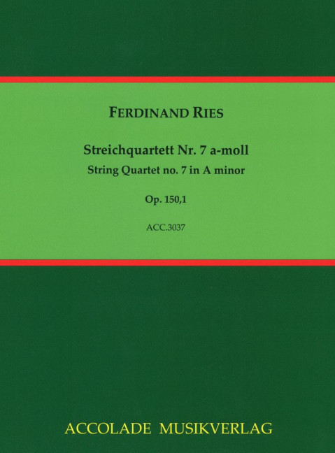 Front Cover Image Streichquartett Nr. 7 a-moll op. 150,1 
