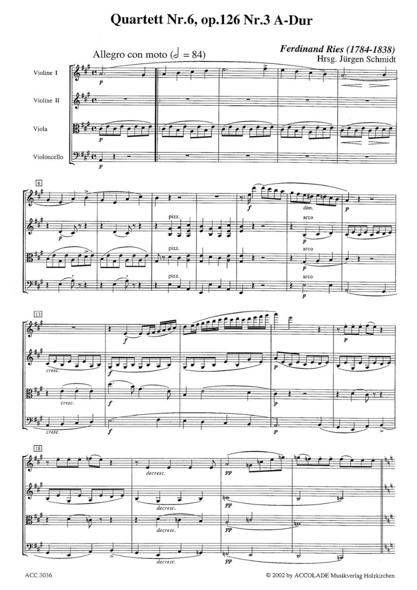 Other Cover Image Streichquartett Nr. 6 A-Dur op. 126,3 