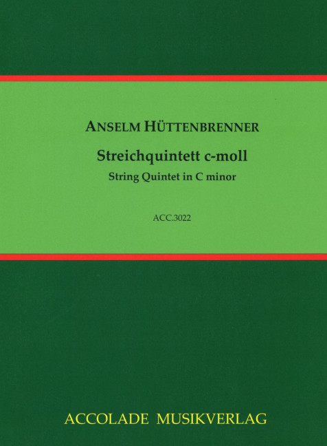 Front Cover Image Streichquintett c-moll 