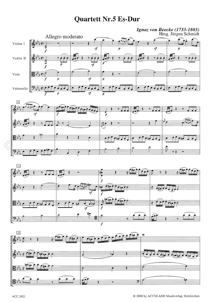 Other Cover Image Streichquartett Nr. 5 Es-Dur 