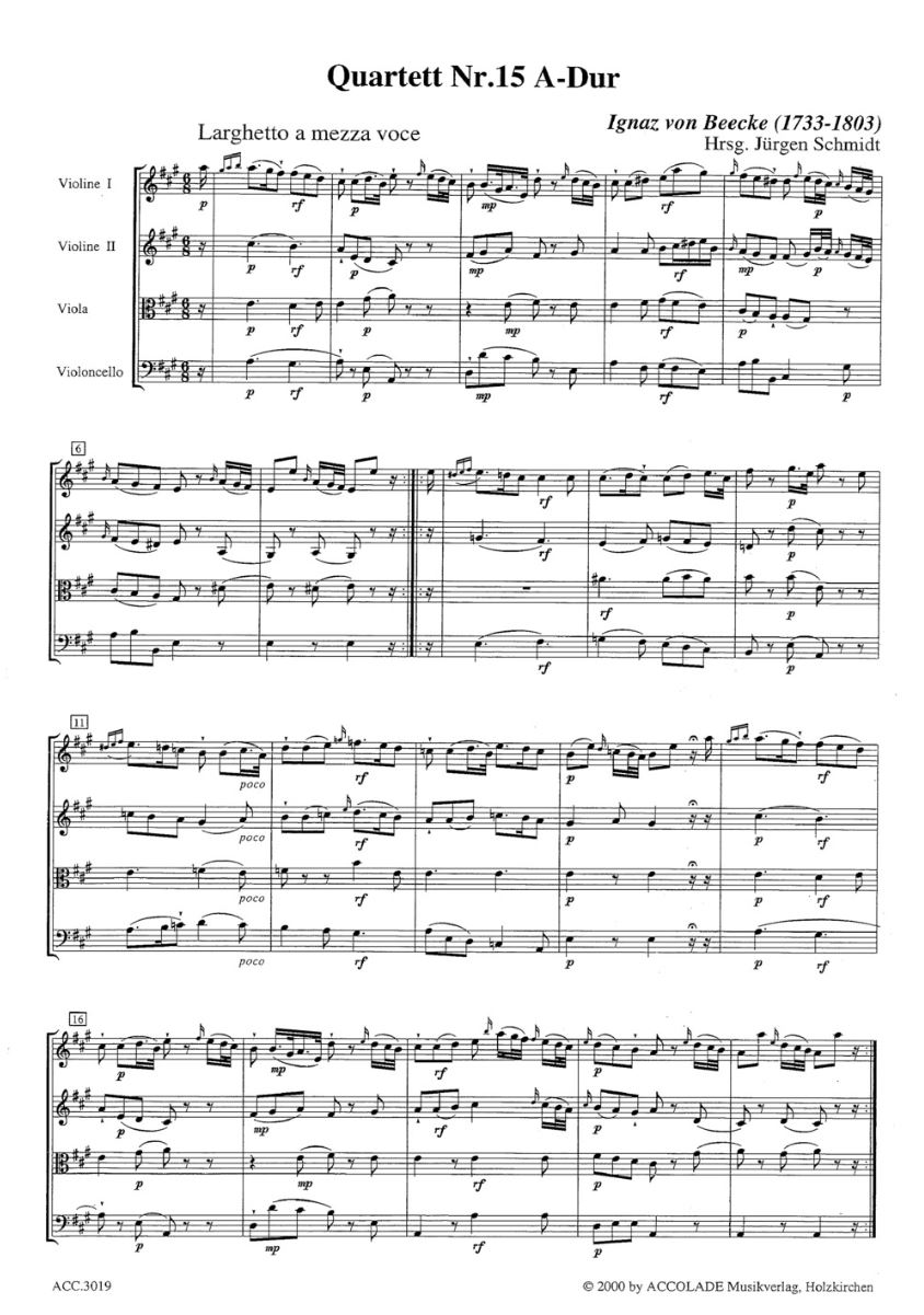 Other Cover Image Streichquartett Nr. 15 A-Dur 