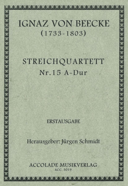 Front Cover Image Streichquartett Nr. 15 A-Dur 