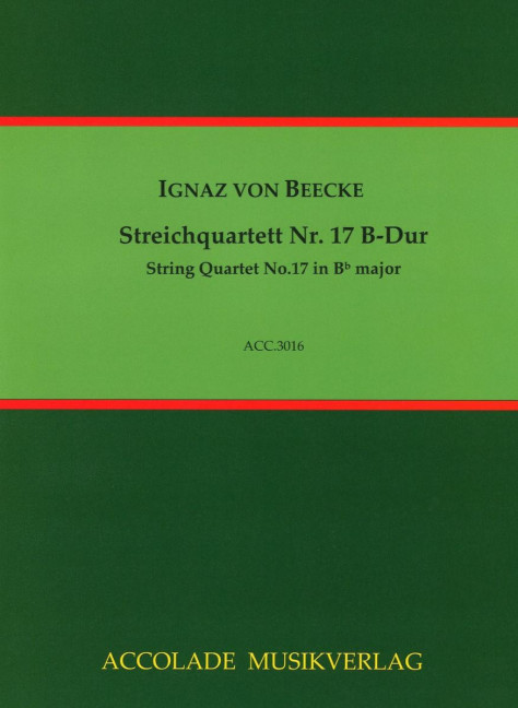 Front Cover Image Streichquartett Nr. 17 B-Dur 