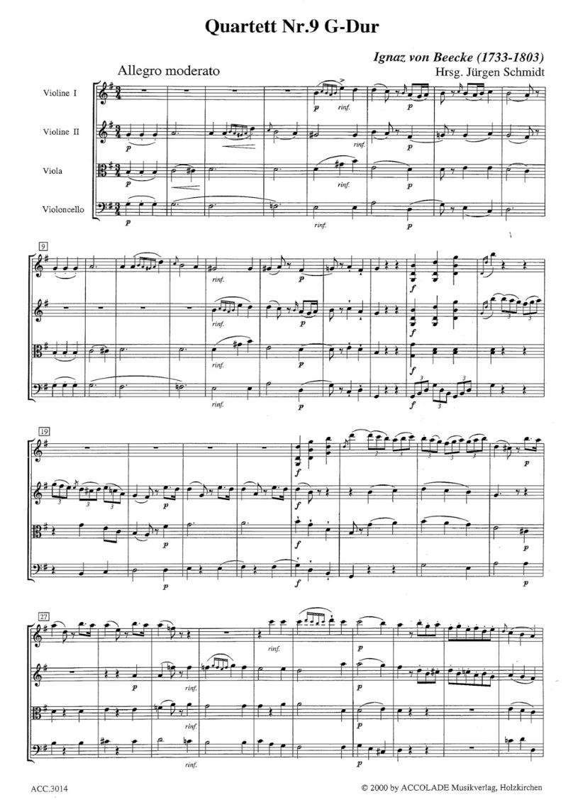 Other Cover Image Streichquartett Nr. 9 G-Dur 