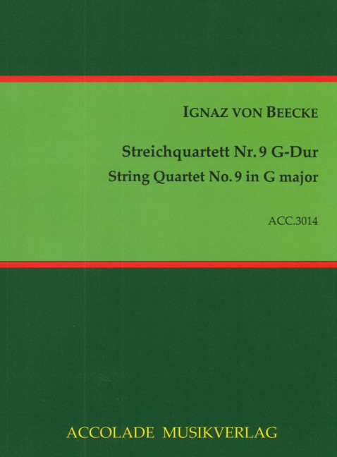 Front Cover Image Streichquartett Nr. 9 G-Dur 