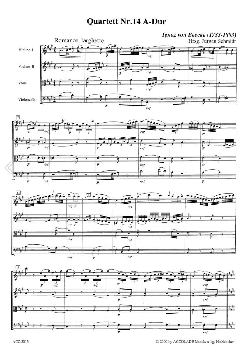 Other Cover Image Streichquartett Nr. 14 A-Dur 
