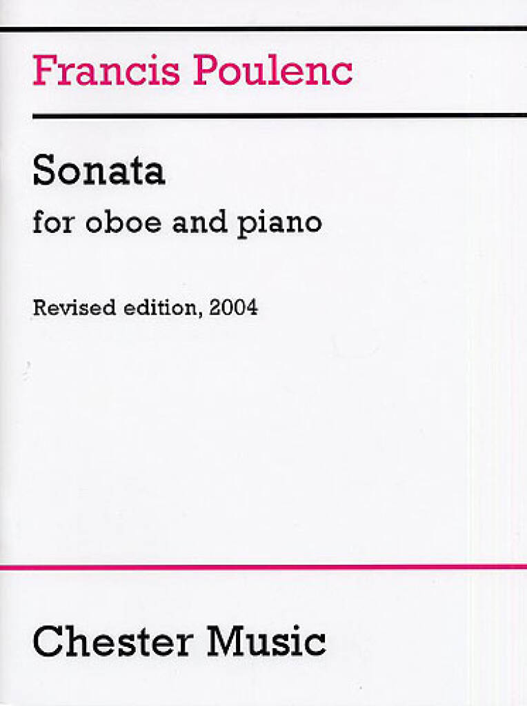 Front Cover Image Sonata for oboe and piano
