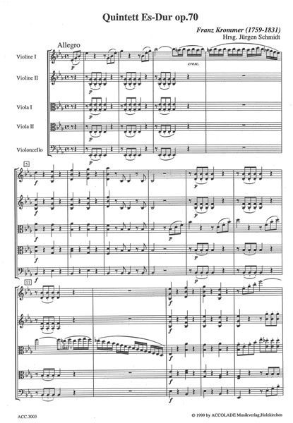 Other Cover Image Streichquintett Es-Dur op. 70 