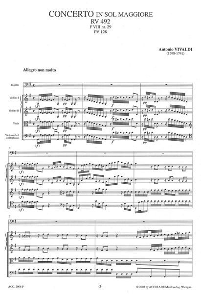 Other Cover Image Konzert G-Dur RV 492 