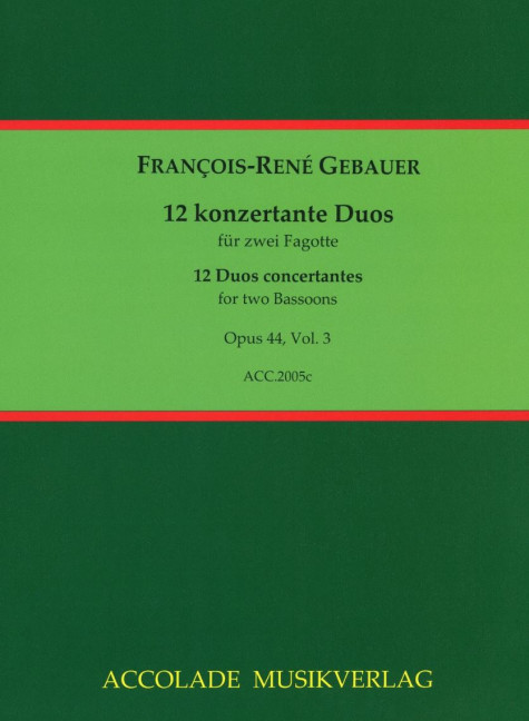 Front Cover Image 12 konzertante Duos op. 44 Vol. 3