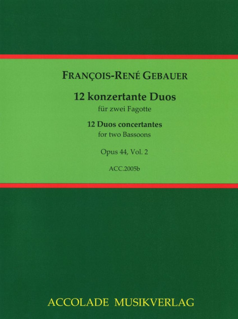 Front Cover Image 12 konzertante Duos op. 44 Vol. 2