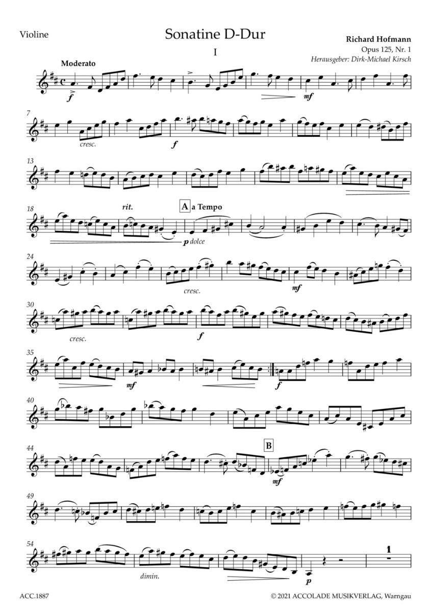 Other Cover Image Sonatine Nr. 1 D-Dur op. 125/1 