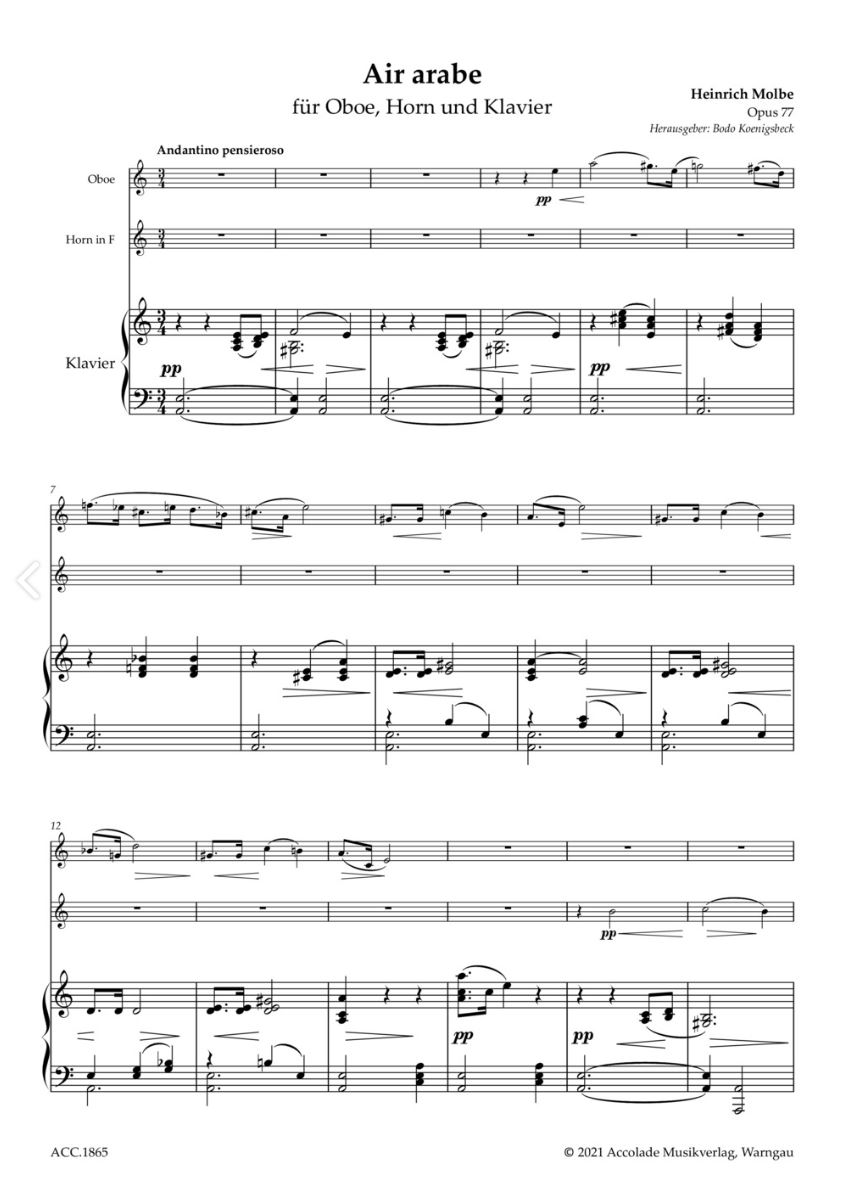 Other Cover Image Air arabe op. 77 