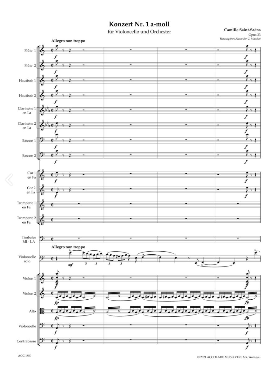 Other Cover Image Konzert Nr. 1 a-moll op. 33 