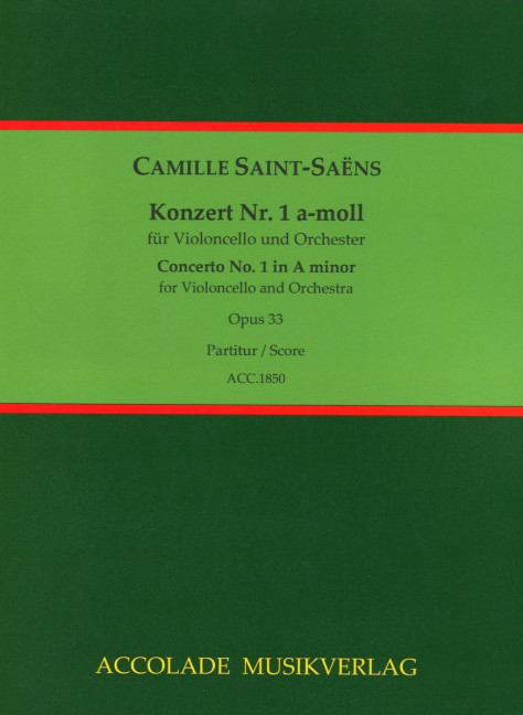 Front Cover Image Konzert Nr. 1 a-moll op. 33 