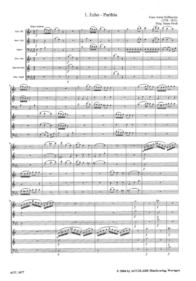 Other Cover Image Echo-Parthia Es-Dur 