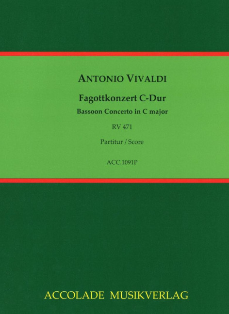Front Cover Image Fagottkonzert C-Dur RV 471 / F:VIII,34 / PV 50 