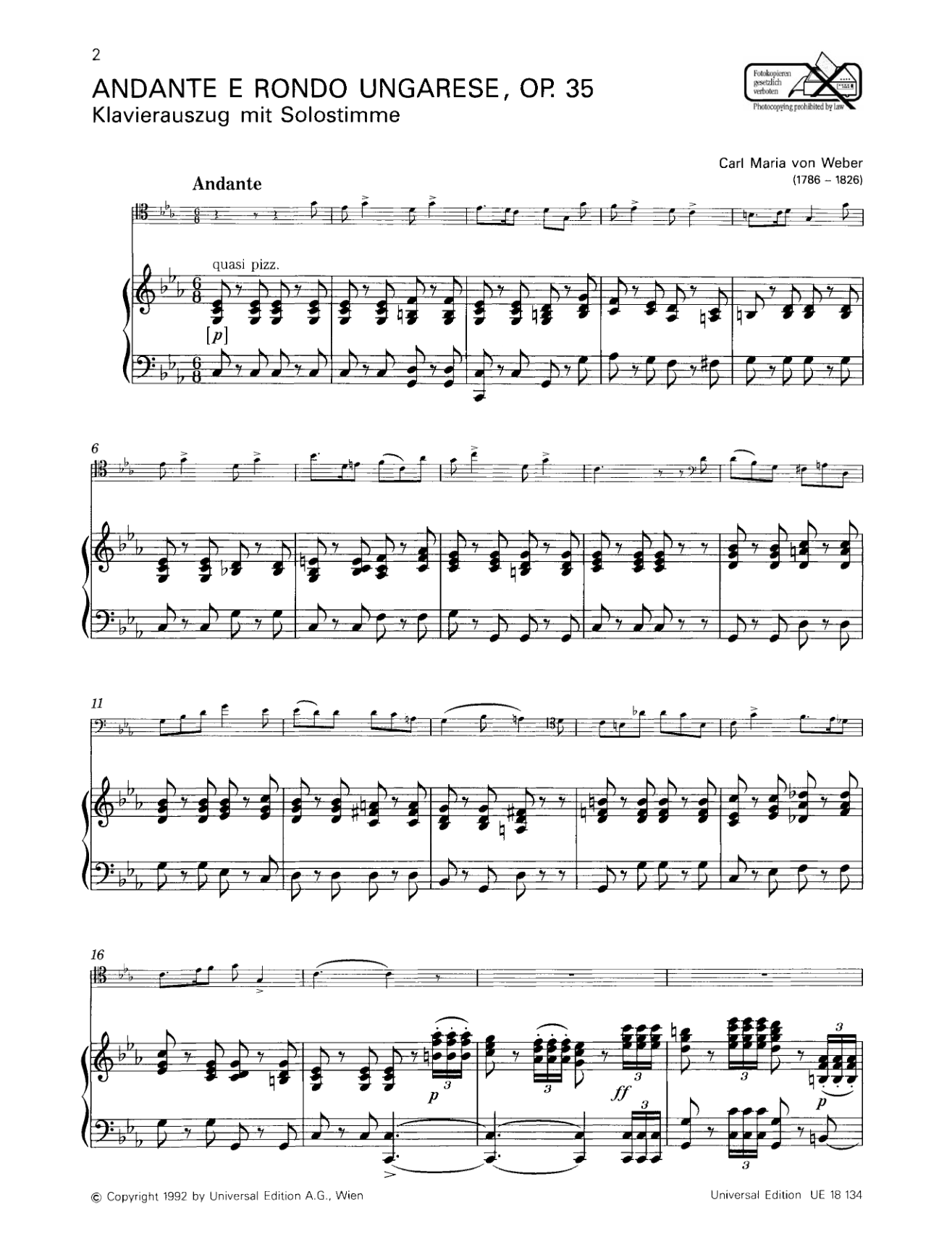 Other Cover Image Andante e Rondo Ungarese für Fagott und Klavier c-Moll op. 35