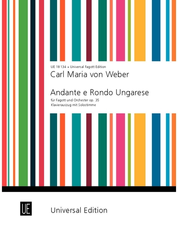 Front Cover Image Andante e Rondo Ungarese für Fagott und Klavier c-Moll op. 35