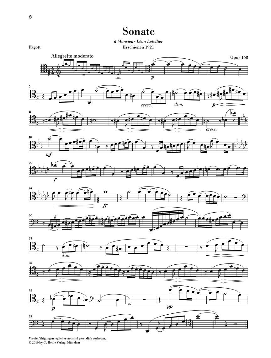 Other Cover Image Fagottsonate op. 168