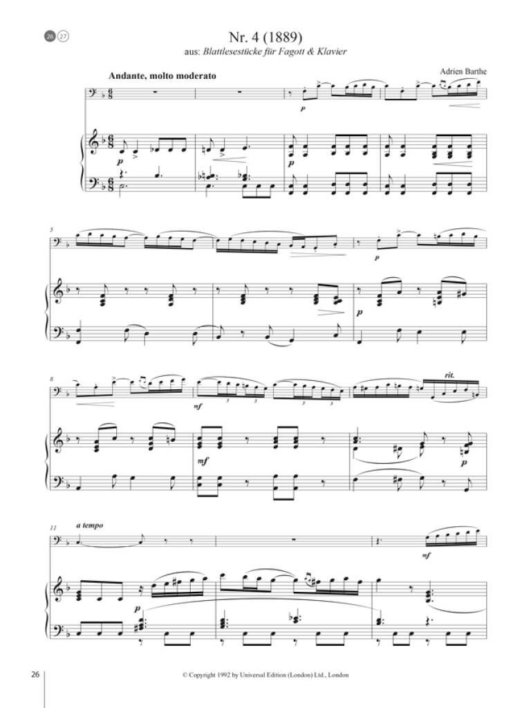 Other Cover Image Starke Töne - Fagott und Klavier