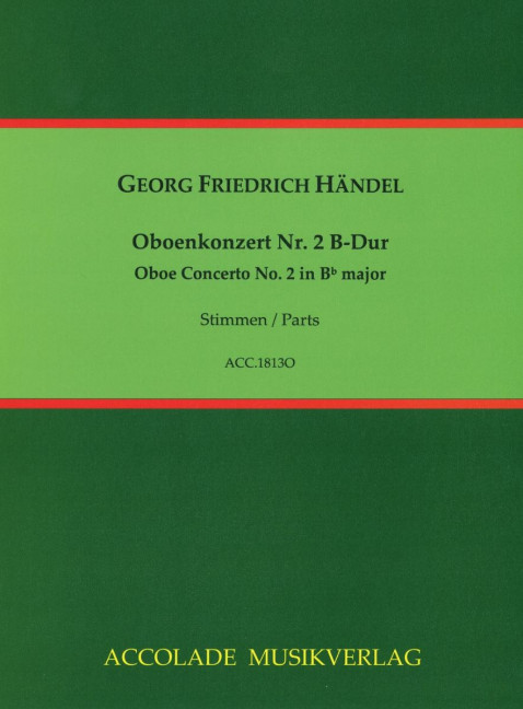 Front Cover Image Oboenkonzert Nr. 2 B-Dur HWV 302a 