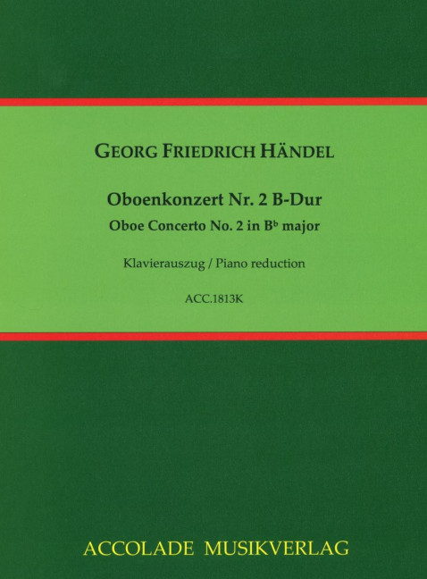 Front Cover Image Oboenkonzert Nr. 2 B-Dur HWV 302a 