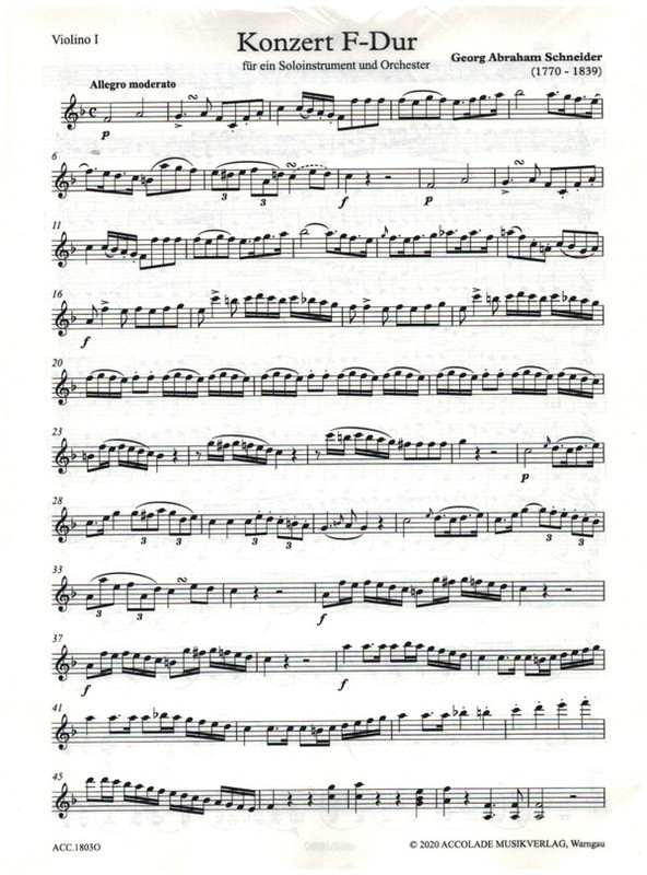 Front Cover Image Konzert F-Dur op. 90 