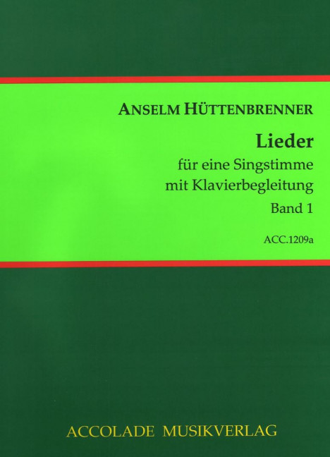 Front Cover Image Lieder 1 Band 1