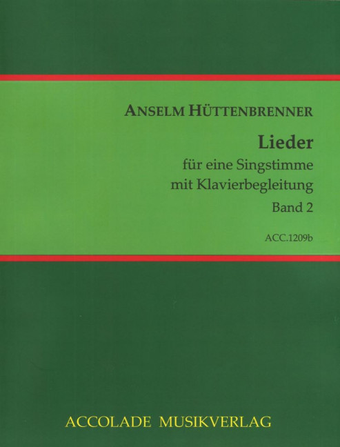 Front Cover Image Lieder 2 Band 2